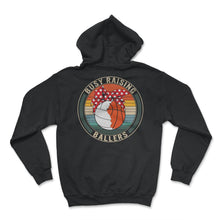 Load image into Gallery viewer, Volleyball Basketball Shirt, Busy Raising Ballers, Mother's Day Gift, - Hoodie - Black