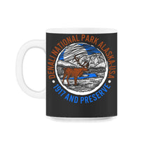 Load image into Gallery viewer, Denali National Park Shirt, Alaska Moose USA 1917 Preserve, Animal - 11oz Mug - Black on White