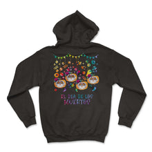 Load image into Gallery viewer, El Dia de Los Muertos Halloween Day of the Dead Pumpkin Sugar Skull - Hoodie - Black