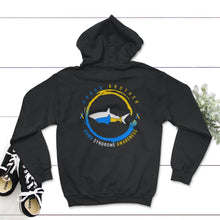 Load image into Gallery viewer, World Down Syndrome Day Shirt, Proud Brother Down Syndrome Shark Tee, - Hoodie - Black
