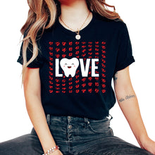 Load image into Gallery viewer, Dentist Shirt, Love Teeth Heart Valentines Tee, Mouth Surgeon Doctor, - Unisex T-Shirt - Black