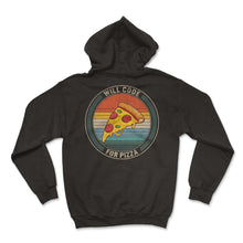 Load image into Gallery viewer, Programmer Shirt, Will Code For Pizza Tee, Funny Coding Software - Hoodie - Black