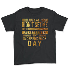 Load image into Gallery viewer, Colorful Juneteenth - Youth Tee - Black