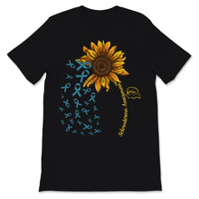 Load image into Gallery viewer, Scleroderma Awareness Sunflower Seeds Teal Ribbon June Systemic