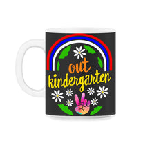 Load image into Gallery viewer, Kindergarten Shirt, Peace Out Kindergarten Tee, First Day Of School - 11oz Mug - Black on White