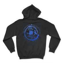 Load image into Gallery viewer, Child Abuse Prevention Month Shirt, Stand Up For Children Tee, Blue - Hoodie - Black