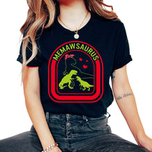 Load image into Gallery viewer, Grandmother Shirt, Memawsaurus Dinosaur Heart Tee, Dinosaur Funny - Unisex T-Shirt - Black