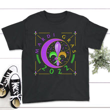 Load image into Gallery viewer, Mardi Gras 2022 Shirt, Adult Mardi Gras Tee, New Orleans Gift, Womens - Youth Tee - Black