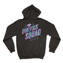 Load image into Gallery viewer, Dialysis Nurse Shirt, Dialysis Squad Heartbeat Tee, Kidney Nurse - Hoodie - Black