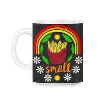 Load image into Gallery viewer, Small And Large Fries Shirt, Expecting Dad Tee Gift, Small Large - 11oz Mug - Black on White