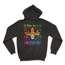 Load image into Gallery viewer, El Dia de Los Muertos Day of the Dead El Jefe Sugar Skull Mexican Hat - Hoodie - Black