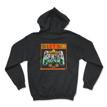 Load image into Gallery viewer, Cinco De Mayo Shirt, Let's Fiesta Gaming Controller, May 5th Fiesta - Hoodie - Black