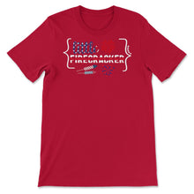 Load image into Gallery viewer, 4th Of July Shirt, Little Firecracker Fireworks USA Independence Day - Unisex T-Shirt - Red