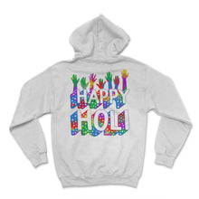 Load image into Gallery viewer, Happy Holi Festival Shirt, Festival Of Colors, Holi Festival Lover - Hoodie - White