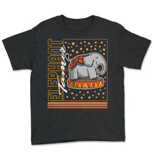 Load image into Gallery viewer, Circus Shirt, Elephant Tamer Cute Tee, Elephant Lover Circus Staff - Youth Tee - Black
