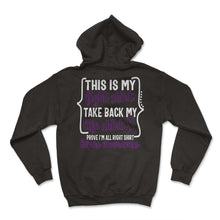 Load image into Gallery viewer, Lupus Awareness Shirt, This Is My Fight Shirt Purple Ribbon Tee, - Hoodie - Black