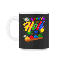 Load image into Gallery viewer, Happy Holi Festival Shirt, Festival Of Colors, Holi Festival Lover - 11oz Mug - Black on White