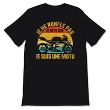 Load image into Gallery viewer, Tee shirt moto homme vintage humoristique motard cadeau Ronfle Reve