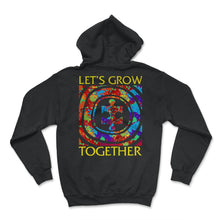 Load image into Gallery viewer, Let's Grow Together Shirt, Puzzle Piece Environmental Support - Hoodie - Black