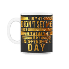 Load image into Gallery viewer, Colorful Juneteenth - 11oz Mug - Black on White