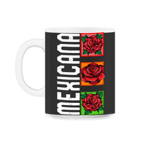 Load image into Gallery viewer, Mexicana Shirt, Floral Morena Women Gift For Mother's Day Mexico Tee, - 11oz Mug - Black on White
