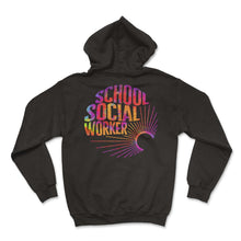 Load image into Gallery viewer, Social Worker Shirt, School Social Worker Tie Dye Tee, Future Social - Hoodie - Black