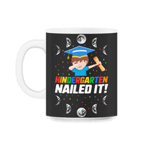 Load image into Gallery viewer, Kindergarten Shirt, Kindergarten Nailed It, Pre-K Graduation Gift, - 11oz Mug - Black on White