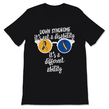 Load image into Gallery viewer, Down Syndrome Awareness Different Ability Not A Disability Yellow and
