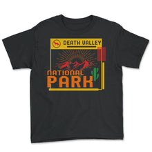 Load image into Gallery viewer, Death Valley National Park Shirt, Desert Valley Eastern California - Youth Tee - Black