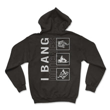 Load image into Gallery viewer, I Bang Ditches Snowmobile Vintage Shirt, Winter Snowmobiling Lover - Hoodie - Black