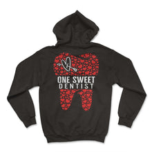 Load image into Gallery viewer, Dentist Shirt, Love Teeth Heart Valentines Day Tee, Mouth Surgeon - Hoodie - Black
