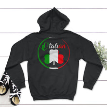 Load image into Gallery viewer, St. Patricks Day Shirt, O'talian Tee, Italian Flag Italia Lucky Lover - Hoodie - Black