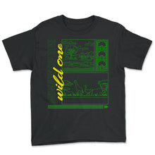 Load image into Gallery viewer, Memaw Shirt, Memaw Of The Wild One Zoo Trip Tee, Safari Jungle Animal - Youth Tee - Black