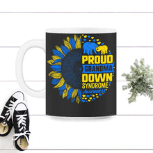 Load image into Gallery viewer, Down Syndrome Awareness Shirt, Proud Grandma Down Syndrome Awareness - 11oz Mug - Black on White