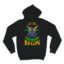 Load image into Gallery viewer, Mardi Gras Shirt Let The Shenanigans Begin Mask New Orleans Nola