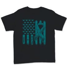 Load image into Gallery viewer, Not All Pain Is Physical PTSD Teal Awareness Ribbon USA American Flag