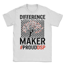 Load image into Gallery viewer, DSP Shirt, Difference Maker Hashtag Proud DSP Heart Tree Tee, Nurse - Unisex T-Shirt - White