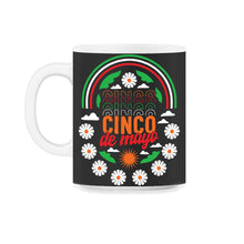 Load image into Gallery viewer, Cinco De Mayo Shirt, Down To Fiesta, May 15 Mexican Fiesta Mexico - 11oz Mug - Black on White