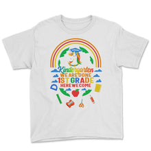 Load image into Gallery viewer, Kindergarten Shirt, Kindergarten We Are Done, 1st Grade Gift, Kinder - Youth Tee - White