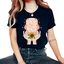 Load image into Gallery viewer, School Secretary Funny Shirt, Back To School Office Administrator - Unisex T-Shirt - Black