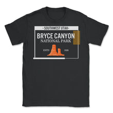 Load image into Gallery viewer, Bryce Canyon National Shirt, Park Southwest Utah ESTD 1928 Tee, Rock - Unisex T-Shirt - Black