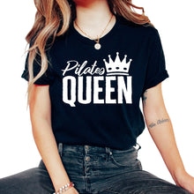Load image into Gallery viewer, Pilates Shirt, Pilates Queen Crown Tee, Yoga Meditation Pilates Lover - Unisex T-Shirt - Black