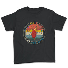 Load image into Gallery viewer, Organ Donation Awareness, Happy 1st Birthday To My New Kidney Organ - Youth Tee - Black
