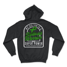 Load image into Gallery viewer, Scoliosis Awareness Shirt, My Sister Is A Scoliosis Warrior Tee, - Hoodie - Black