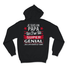 Load image into Gallery viewer, Papa t shirt cadeau anniversaire pere homme fille geniale humour fete