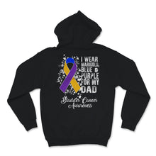 Load image into Gallery viewer, Bladder Cancer Awareness I Wear Marigold Blue And Purple Ribbon
