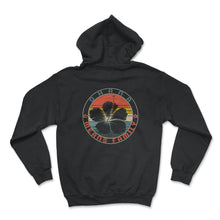 Load image into Gallery viewer, Ohana Means Family Shirt, Hawaii Hibiscus Flower 70s Retro Tee, - Hoodie - Black