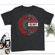 Load image into Gallery viewer, My Dog Is My Valentine Shirt, Dog Paw Print Gift, Valentines Day Tee,