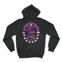 Load image into Gallery viewer, I'm A Mom And A Zoologist Nothing Scares Me Funny Nurse T Shirt - Hoodie - Black
