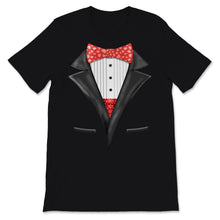 Load image into Gallery viewer, Hearts Bow Tie & Suspenders Valentine's Day Tuxedo Costume Shirt Cute